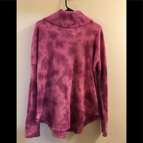 Maeve Pink Tie-Dye Cowl Neck Sweater - Picture 6 of 10